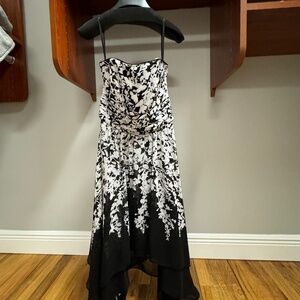 White House Black Market strapless flow dress size 2